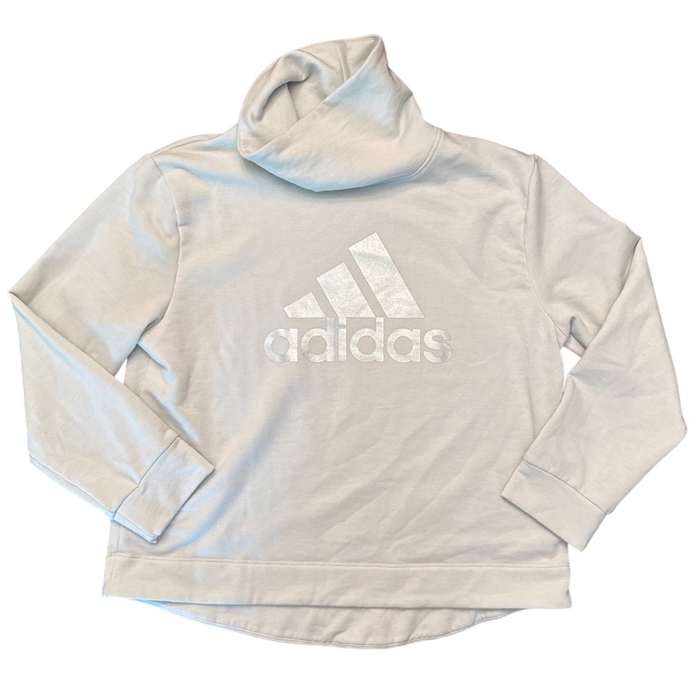 Adidas girls XL 16‎ light pale green high slouch neck sweatshirt